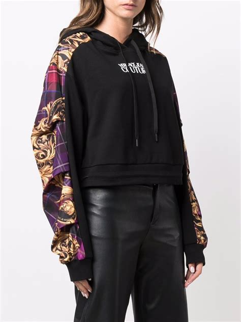 versace jeans couture hoodie women's|More.